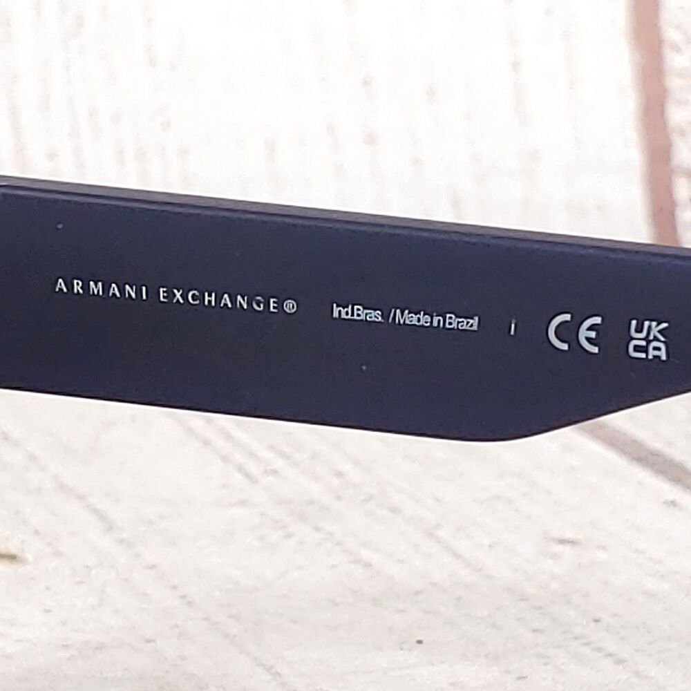 ARMANI Exchange Sunglasses - AX4154SU 837187 - Matte BLUE Grey Men's 56 mm USED - Picture 8 of 13